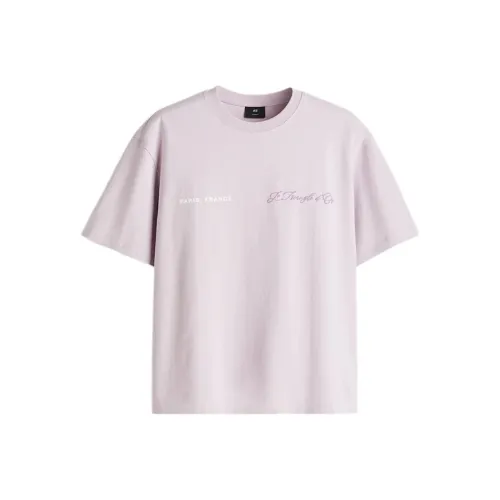 H&M Розовые Мужские T-рубашки