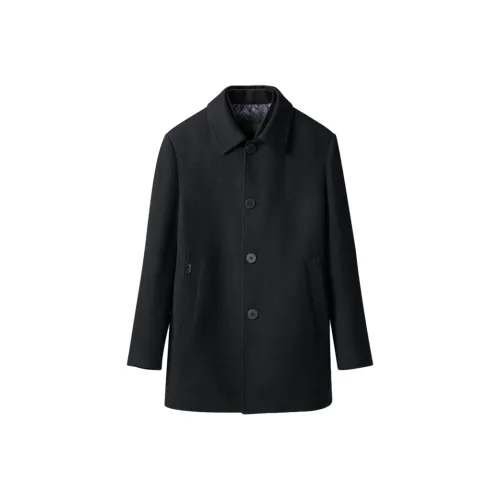 ARTSDON Темно-синий Синий Мужское Пальто