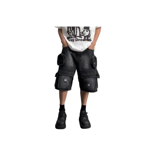 SONGXIER Черные унисекс джинсовые шорты