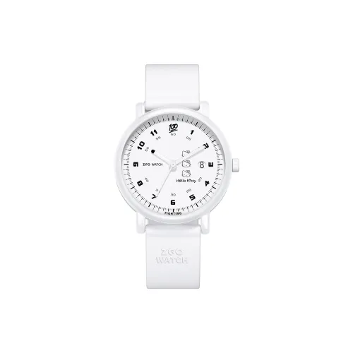 Hello Kitty Perfect Score Collection Кварцевый механизм Женские часы Белый циферблат