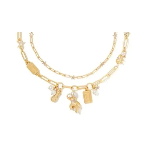 Kate Spade Металл с покрытием Кубический цирконий Эпоксидный камень Уреольная смола Жемчужное стекло Жемчужные ожерелья Женские