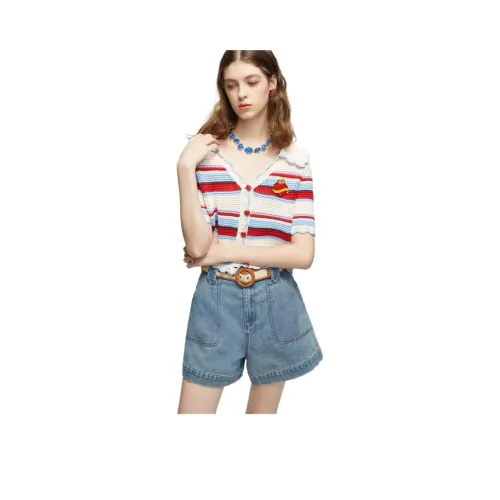 JORYAweekend Трикотаж Женский Красный Синий Бежевый Полосы