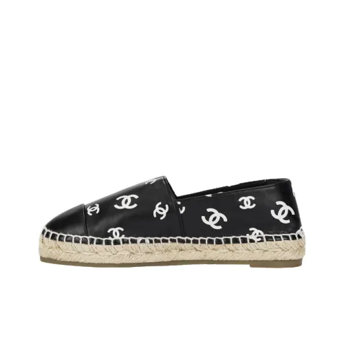 CHANEL Icon 2022 SS Espadrilles Женские Черные