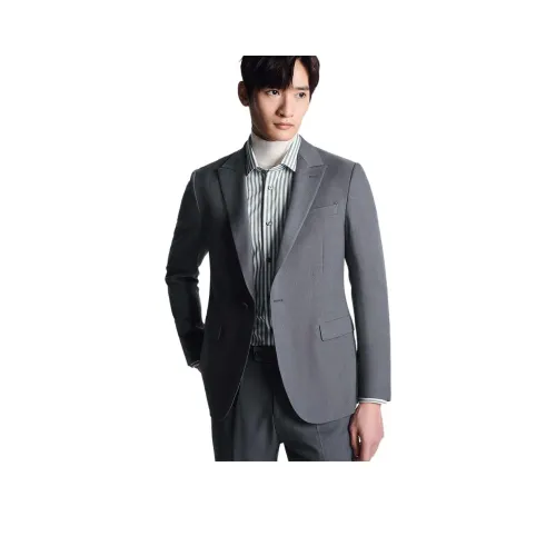 SAINT ANGELO Бизнес-костюм Мужской Castor Зеленый Саржа Смешанная пряжа