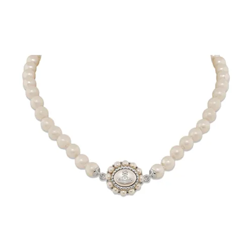 Vivienne Westwood Латунь Стекло Ожерелья Женское Серебро