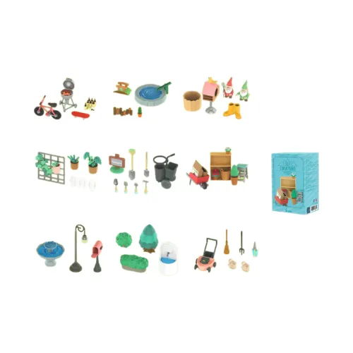 POP MART Пузырьки Mart Коллекция Elf Courtyard Collection Оборудование Слепые коробки Один Blind Коробка Целая коробка 9 шт