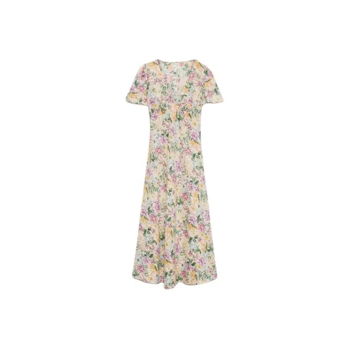 MANGO Короткий рукав платье женское