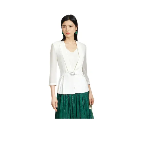 BBLLUUEE Бизнес-костюм женский полумесячный белый