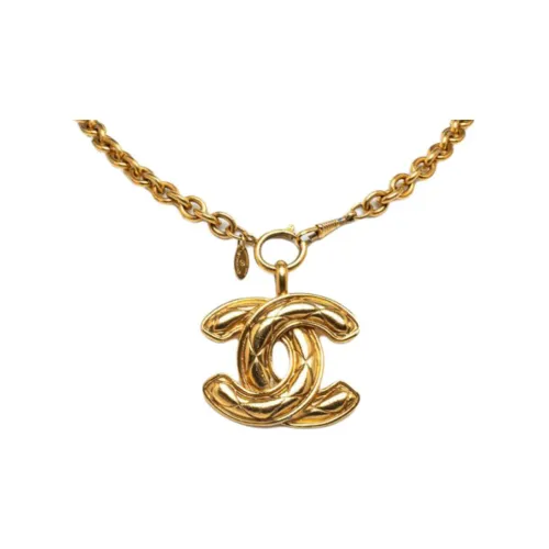 CHANEL CC Золотое Покрытие Ожерелья Женские