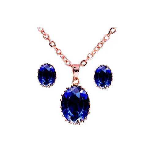 IDEE CREATIVE IDEA FOR YOU Синтетический сапфир ожерелье женское