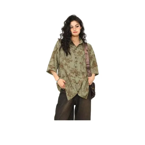 TESTUNG Зеленый Унисекс Рубашки