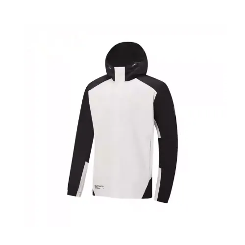 XTEP Variety Тренировки Коллекция Тренчкот Мужской Туманно-серый Глубокий черный