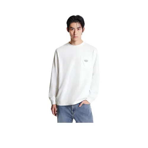 JACK&JONES A06 Raw Белый Мужская T-Рубашка