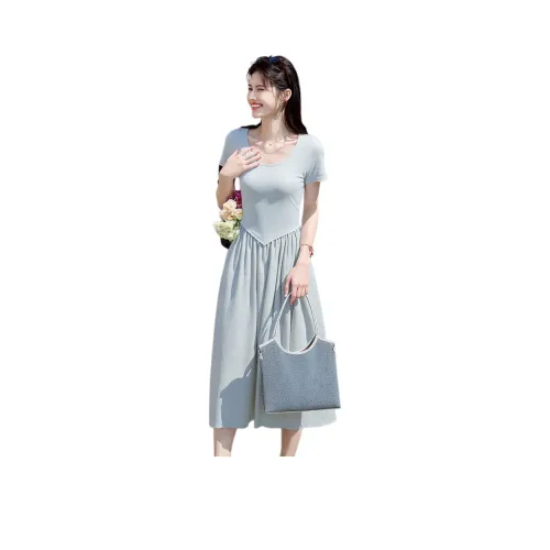 Still Quiet Летнее Короткое Платье с Рукавами Женское