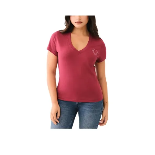 TRUE RELIGION T-рубашка Женская Красная