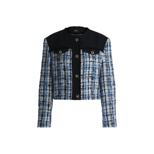 Hugo Boss Куртки и Пальто Женские Синие с Узором