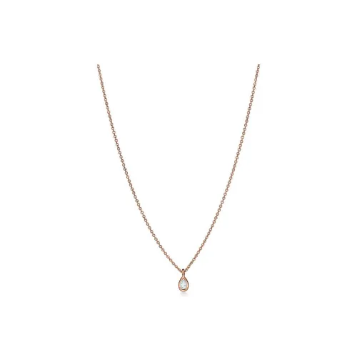 TIFFANY CO. 18К Розовое золото ожерелье с алмазами унисекс