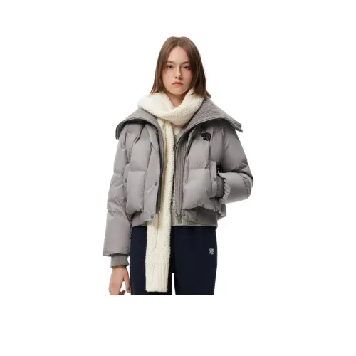 Teenie Weenie Пуховик Женские Текстура Серый