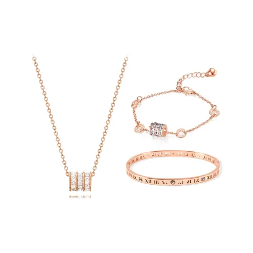 MUYAN Комплект ожерелья из титановой стали с подвеской "Маленькая круглая подвеска" для женщин