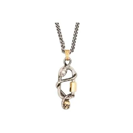 Alexander McQueen Металлические ожерелья Серебряный Мужской