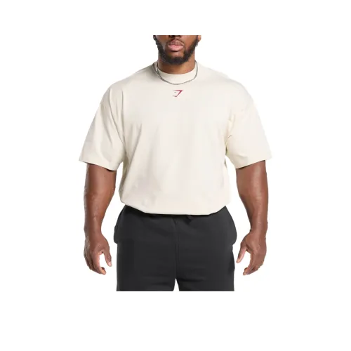 GYMSHARK T-Shirt Мужской Овсяный Белый