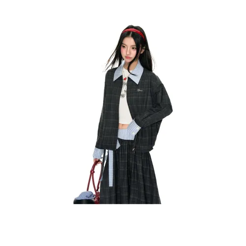 FPMZ Куртки Пальто Женские Темно-Серый