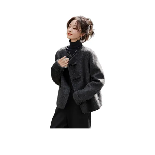 Mo Han Yi Mei Куртка Женская Угольно-Серый