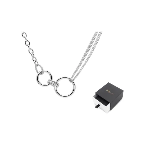 DAP Титановая сталь Ожерелье Серебряное Унисекс