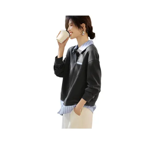 XWI Серый Женские Свитшоты