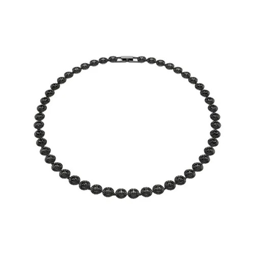 Swarovski Una Angelic Кристалл Ожерелье с Покрытием из Рутения Женское Черное