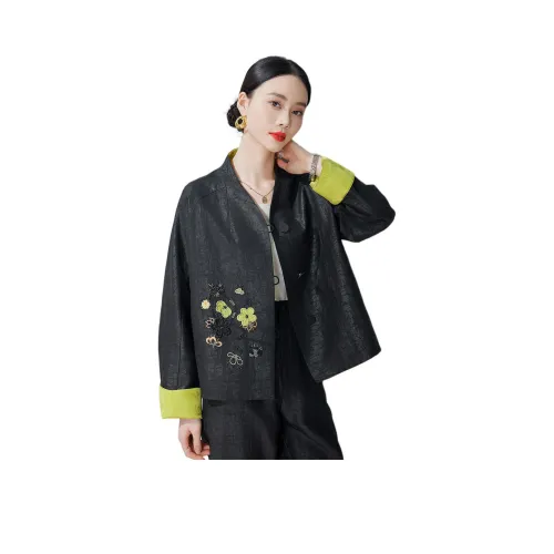 Hang Yi Court Черные Женские Куртки