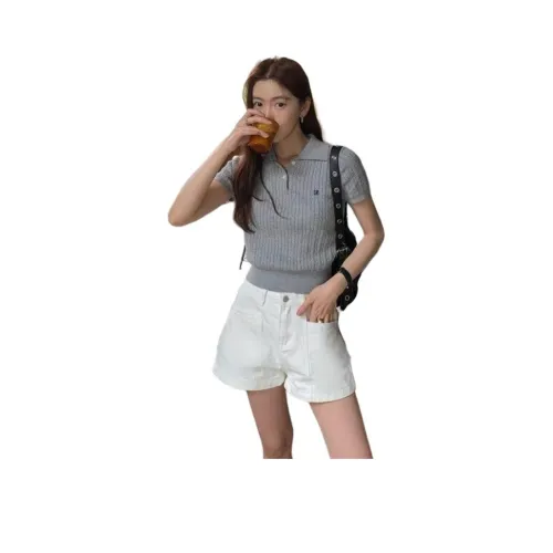 YEARNED Белые Женские Джинсовые Шорты