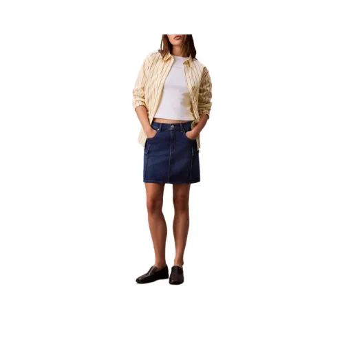 Calvin Klein Джинсовые короткие юбки Женские