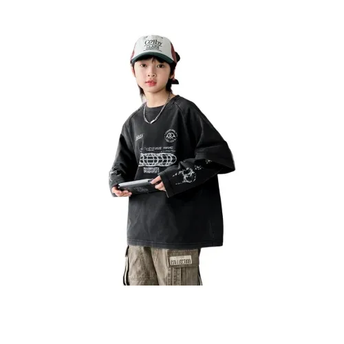 TONGGENI T-рубашка черная для подростков