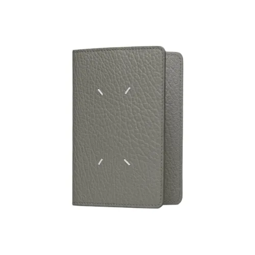 Maison Margiela Холдер для паспорта из коровьей кожи женский цвет серый