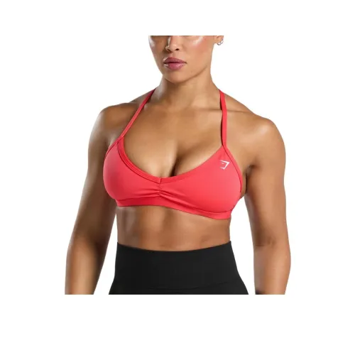 GYMSHARK Minimal Спортивный бюстгальтер Спортивное белье Женское Кораллово-красный