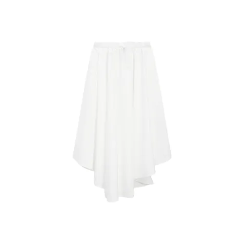 Massimo Dutti Повседневный Длинный Юбка Женская Белая