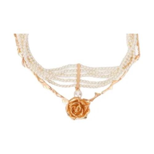 DIOR Металлические ожерелья Женские Золото