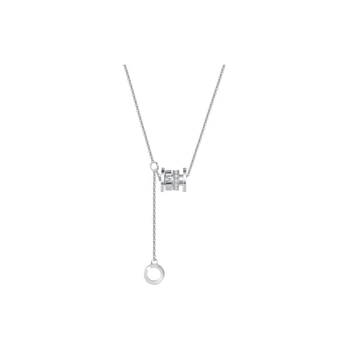 MINTLEAF Медные Ожерелья Женские Серебряные Белые