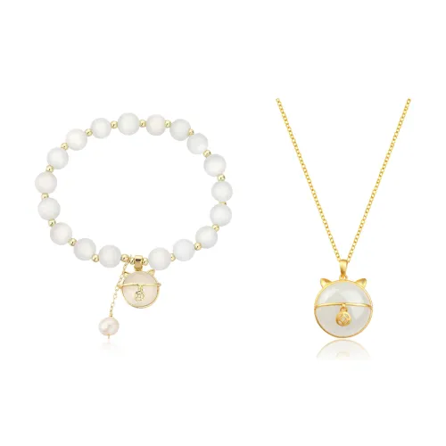 BNNYW Стекло Кошачий глаз Сплав Ожерелья Женские