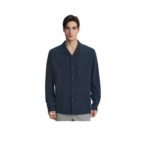 DESCENTE BLEU Мужские рубашки