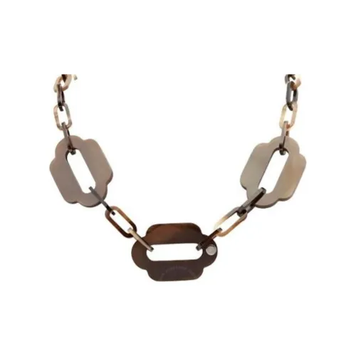 HERMES Ожерелье с буйволиным рогом Женское Бесцветное