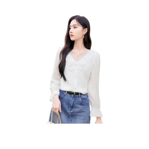 Like The Age Of Water Рубашка Женская Белая