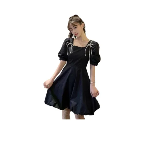 YINLEI Короткое платье с короткими рукавами женское