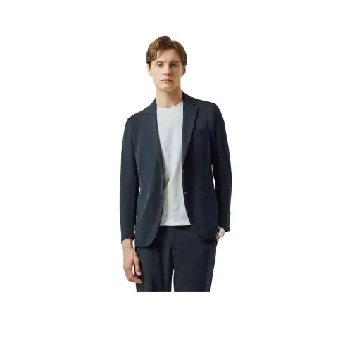 DIKENI x GUOJIABAOZANGLIANMING Бизнес-костюм мужской синий зеленый