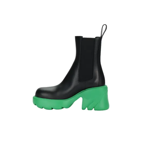 Bottega Veneta BV Flash Short Chelsea Женские Черный Зеленый