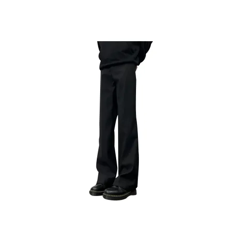 TESTUNG Black Unisex Casual Pants TESTUNG Черные Унисекс Повседневные Штаны
