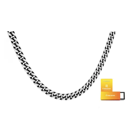Cooraree Титановая сталь Ожерелье Серебряное Унисекс