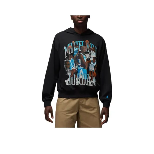 Джордан FlightOVERSIZED Толстовка Мужская Черный Deep Розовый Синий