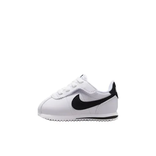nike Cortez EasyOn Low Топ Обувь для малышей Белый черный Infant And Toddler